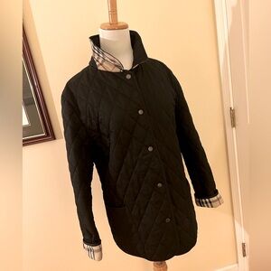 Authentic Burberry Black Quilted Jacket